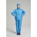 Anti-Static Coat - White Dust-Free Protective for Breeding & Electrostatic