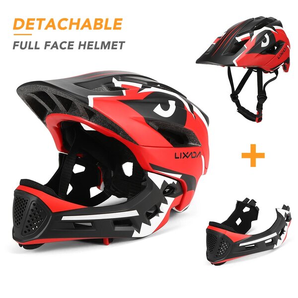Full Face Helmet - Kids Detachable for Cycling Skateboarding Roller Skating