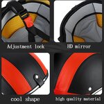 Bicycle Helmet - ABS Leather Adjustable Strap for Motocross & Electric Bike