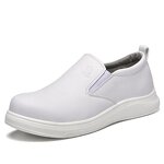 Work Shoes - Men's Leather Anti-Static Steel Toe Slip-On Security Boots