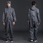 Coveralls - Unisex One-piece Hooded Cleanroom Anti-Static Dust-proof