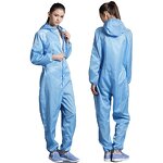 Coveralls - Unisex One-piece Hooded Cleanroom Anti-Static Dust-proof