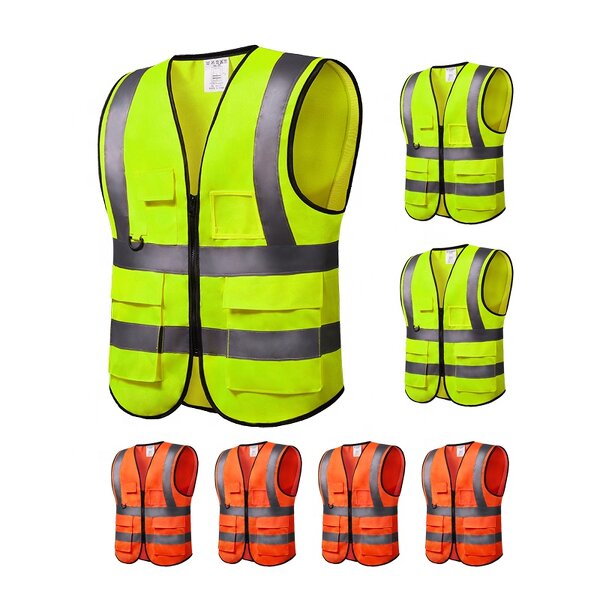 Safety Vest - Industrial Green with Pocket