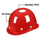 Construction Safety Helmet - Round Industrial Hard Hat