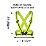 Safety Running Vest - High Visibility Outdoor Sport Reflective Strap