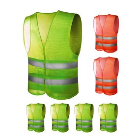 Reflective Vest - Wholesale Fabric Construction Safety Vest