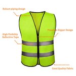 Reflective Vest - Security Engineer with Zipper
