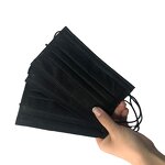 Surgical Facemask Manufacturer - Unique Design Black 3 Ply Earloop Disposable With Custom Design