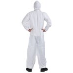Disposable Coverall Manufacturer - White Isolation Clothes Prevent Asbestos Tubeless Type 5/6 Protective Cheap