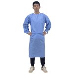 Disposable Surgical Gown Manufacturer - Unisex SMS Nonwoven Long Sleeve CE Blue PPE Isolation Hospital Protective Clothes