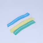 Disposable Medical Bouffant Cap Manufacturer - 18'' 21'' 24'' PP Non-Woven Double Elastic Nurse Head Cap with Hair Net