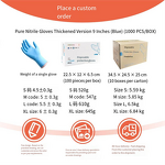 Nitrile Safety Gloves Manufacturer - Blue Black Pure Silicone Exam for Machine Operation Garden Protective