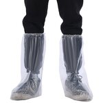 Rain Boot Cover Manufacturer - Waterproof Plastic Over Boots Non-woven Disposable PE Shoe Covers