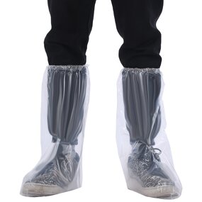 Rain Boot Cover Manufacturer - Waterproof Plastic Over Boots Non-woven Disposable PE Shoe Covers