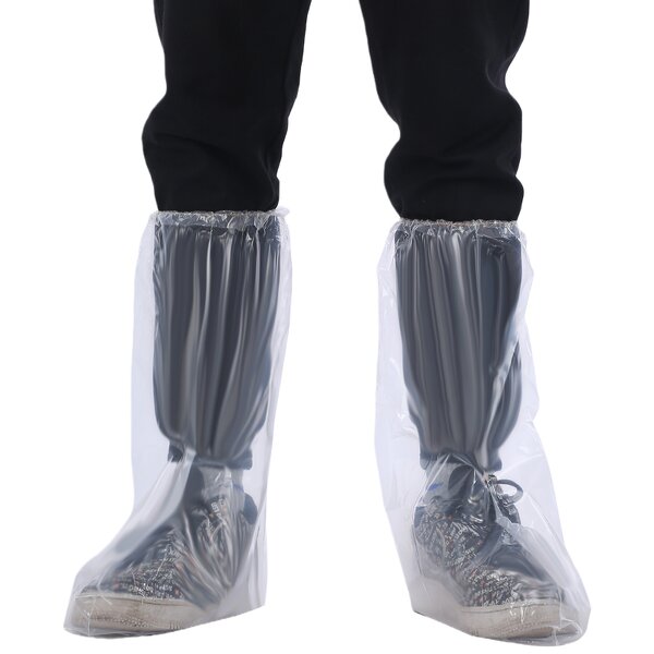 Rain Boot Cover Manufacturer - Waterproof Plastic Over Boots Non-woven Disposable PE Shoe Covers