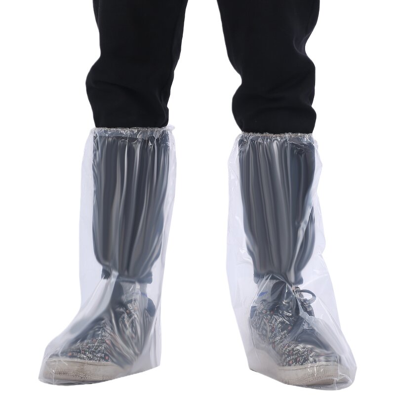 Rain Boot Cover Manufacturer - Waterproof Plastic Over Boots Non-woven Disposable PE Shoe Covers