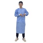 Disposable Surgical Gown Manufacturer - Unisex SMS Nonwoven Long Sleeve CE Blue PPE Isolation Hospital Protective Clothes