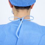 Medical Protective Clothes Manufacturer - Factory Wholesaler SMS Disposable Blue Non-Sterile Surgical Isolation Gown