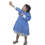 Disposable Children's Gown Manufacturer - Long Sleeve Waterproof Art Painting Kid Eating Clothes Custom Apron