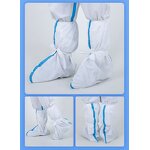 Booties Shoe Covers Manufacturer - Factory Supply Anti slip White Boots Cover Foot protection Disposable