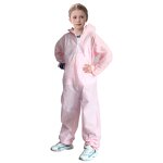 Protective Kids Coveralls Manufacturer - Breathable Dustproof Isolation Suit Hooded Children Disposable Full Body Gown
