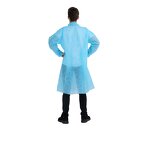 Disposable Lab Coat Manufacturer - Factory Wholesale Blue PP Non-Woven Isolation Gown Work Clothes Medical Protective