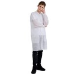 Hospital Uniform Manufacturer - OEM Non-woven For Doctors Disposable Visitor Coat Lab Coat