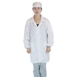 ESD Smock Manufacturer - Optimal Protection Anti-Static with 5mm Vertical Stripes Cleanroom Uniform Safety Product