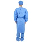 Surgical Isolation Gown Manufacturer - SMS Gown Waterproof Hospital Clothes Cleanroom Disposable Isolation Gowning