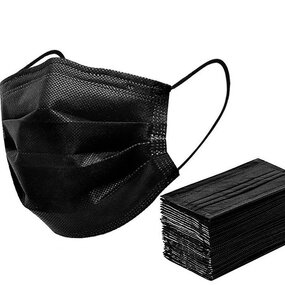 Surgical Facemask Manufacturer - Unique Design Black 3 Ply Earloop Disposable With Custom Design