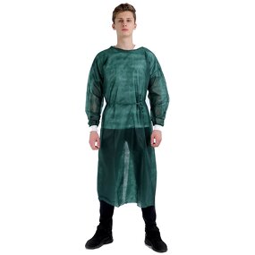 Isolation Gown Manufacturer - China Factory High Quality Disposable Dark Green Non-Woven for Medical Protective Clothes