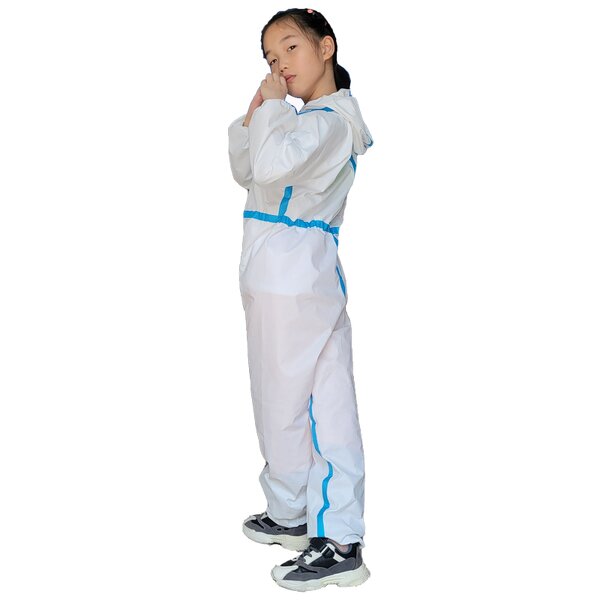 Kids Disposable Protective Coverall Manufacturer - White Child Coveralls
