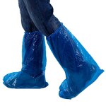 Rain Boot Cover Manufacturer - Waterproof Plastic Over Boots Non-woven Disposable PE Shoe Covers