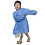 Disposable Children's Gown Manufacturer - Long Sleeve Waterproof Art Painting Kid Eating Clothes Custom Apron