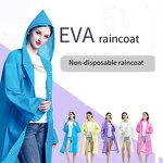 Waterproof Raincoat Manufacturer - Eva Reusable Rain Poncho Recycled Rain Jacket Durable Adult Raincoat