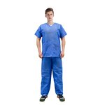 Disposable Patient Gown Manufacturer - SMS Sleeveless for Hospital Patient Uniform Clinic Nonwoven Physical Examination