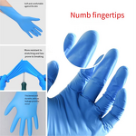 Nitrile Safety Gloves Manufacturer - Blue Black Pure Silicone Exam for Machine Operation Garden Protective