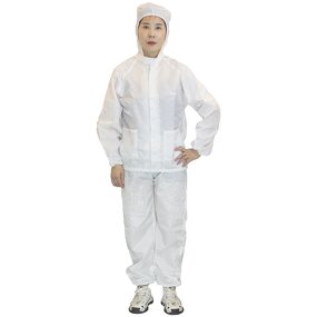 ESD Clothes Manufacturer - Lab Polyester Antistatic Hooded Split Suit Cleanroom Coverall for Factory