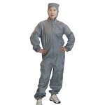 Cleanroom Split Suit Manufacturer - Reusable Work Clothes Lint Free Antistatic Clothing ESD Hooded Jacket Short for Food
