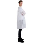Hospital Gown Manufacturer - High Quality PP SMS Wholesale Factory Cheap Non Woven White Disposable Lab Coat