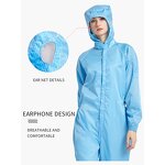 ESD Antistatic Coveralls Manufacturer - Unisex Multicolor Protective Factory Outlet Waterproof Safe Lab Coats Cleanroom Clothing