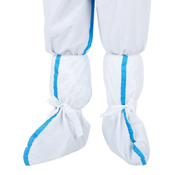 Booties Shoe Covers Manufacturer - Factory Supply Anti slip White Boots Cover Foot protection Disposable
