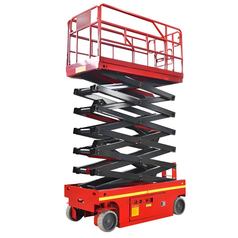 Mobile Scissor Lift Manufacturer - Self-Propelled 8m-18m with Lead Acid Battery Working Platform in Heights of 10m 12m 14m 16m Available