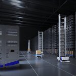 AGV Car Manufacturer - Laser Navigation Method Automated Guided Vehicle Forklift AGV Stacker 100kg 500kg Multi Layer Material Box Robot