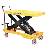 Hydraulic Pressure Double Shears Scissor Platform Manufacturer - Yuande 1500Kg 2000kg Removable Manual Lift Table