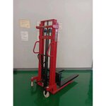 Manual Pallet Stacker Manufacturer - 1100mm 1ton 2ton C-shaped Steel Double Gantry Manual Hand Hydraulic Forklift Lifting Pallet Truck