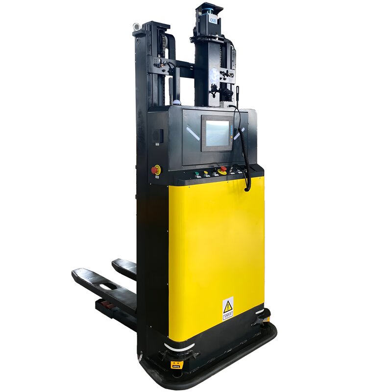 AGV Stacking Robot Forklift Manufacturer - Powerful 1.5t 2t Electric 3 Way Pallet Stacker Pallet Truck Adjustable Lifting Height AGV