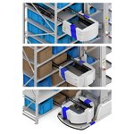 AGV Car Manufacturer - Laser Navigation Method Automated Guided Vehicle Forklift AGV Stacker 100kg 500kg Multi Layer Material Box Robot