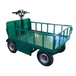 Electric Flatbed Truck Manufacturer - Multi-Functional Four-Wheel for Warehouse Transport Core Handling Steel Construction 2000W Pneumatic