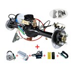 BLDC DC Brushless Motor Manufacturer - 72V 60V 2000W 3000W 4000W Three Rear Axle Controller Electric Rickshaw Car 8mm Shaft 100rpm for Boats